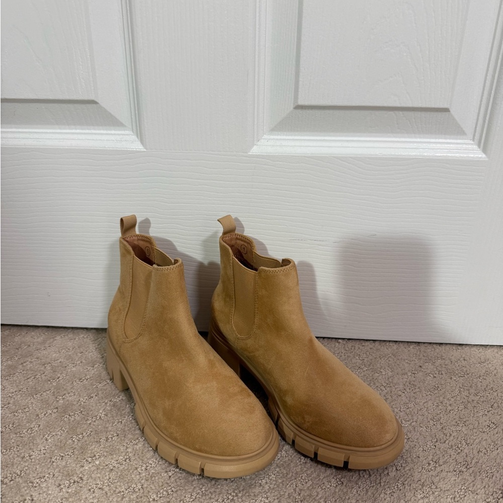 Tan Suede Ankle Boots